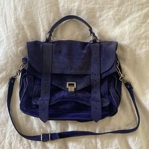 PS1 Blue Suede Proenza schouler bag